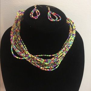 New necklace & earrings set